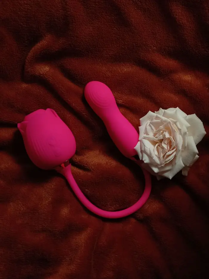 Succionador rosa 2 en 1 con vibrador
