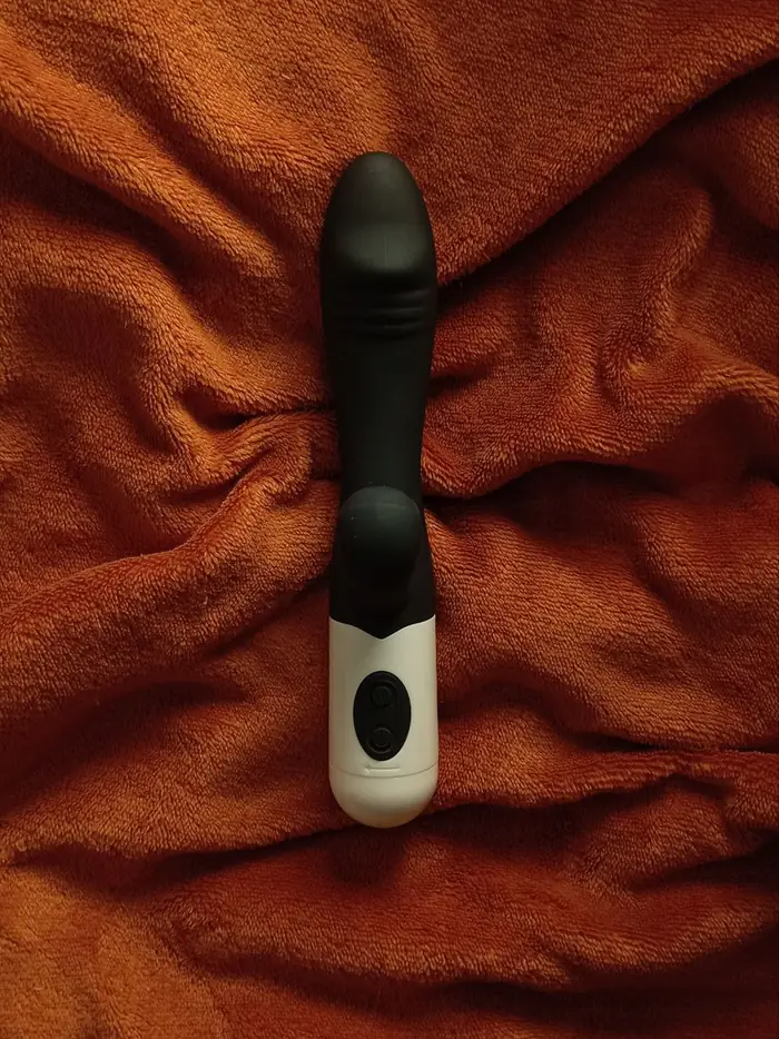Vibrador de doble estimulación (negro)